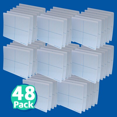 Flipside Double Sided Dry-Erase Mobile Whiteboard, 9" x 12", 48/Pack (FLP12001)