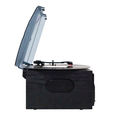 Victor VWRP-4200 Cosmopolitan 8-in-1 Turntable 3-Speed Player CD/MP3/Cassette, AM/FM, Dual Bluetooth, Black
