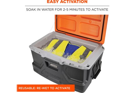 Chill-Its 6668 High-Visibility Safety Cooling Vest, XXL, Lime (12716)