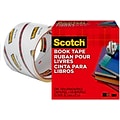 Scotch® Book Transparent Tape,  3 x 15 yds. (845-300)