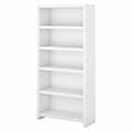 Bush Business Furniture Echo 5 Shelf Bookcase, Pure White (KI60104-03)