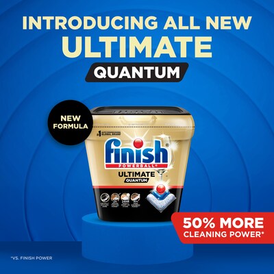 Finish Ultimate Quantum Dishwasher Detergent Tablets, Unscented, 38 Tablets/Tub (51700-99828)