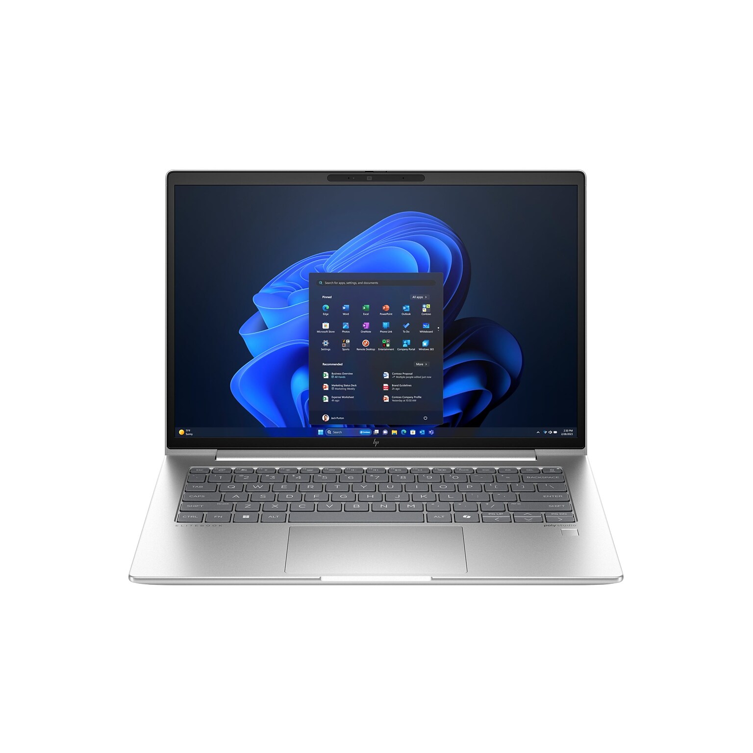 HP EliteBook 640 G11 14 Laptop, Intel Core Ultra 7 165U, 16GB RAM, 512GB SSD, Windows 11 Pro, Silver (DT5B0UA#ABA)