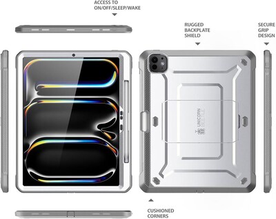 SUPCASE Unicorn Beetle Pro Plastic 13 Fullbody Case for iPad Pro 13 7th Generation, White (SUPIP24
