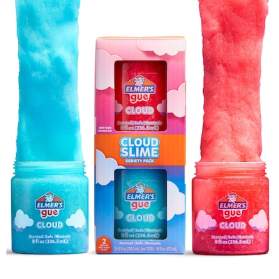 Elmer’s Gue Cloud Slime, 8 oz., Blue/Pink, 2/Pack (2223188)