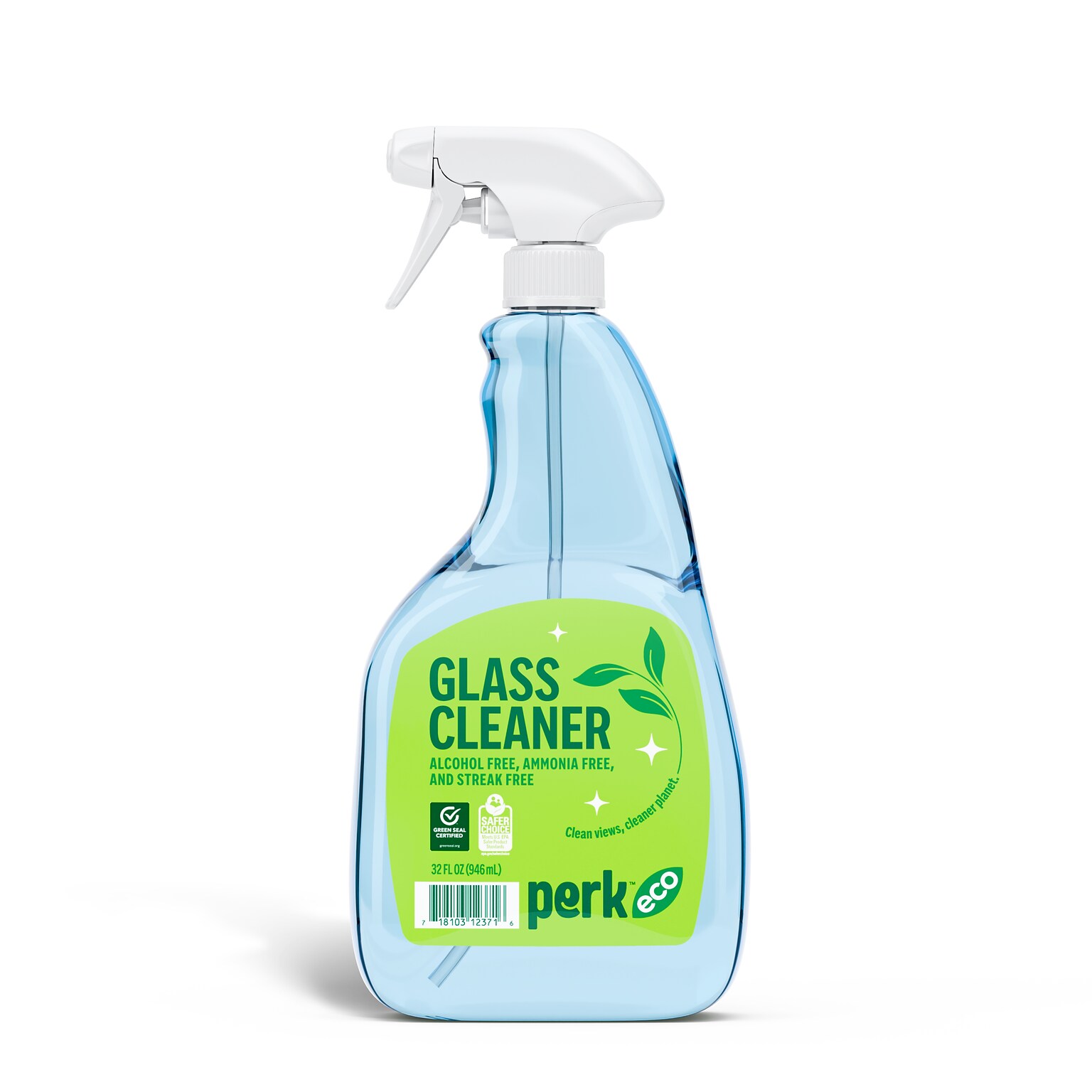 Perk Eco Glass Cleaner, Ready To Use, 32 oz. (PK611032-A)
