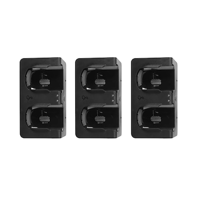 Cobra Compact 2-Way Handheld Business Radio with Dual-Dock Charger and Headset, Black, 6/Pack (PX280)
