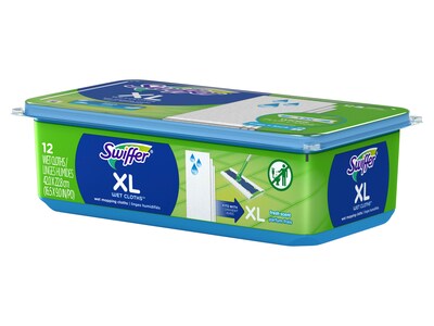 Swiffer XL Sweeper Wet Cloth, Fresh Scent, Dozen/Pack (74471