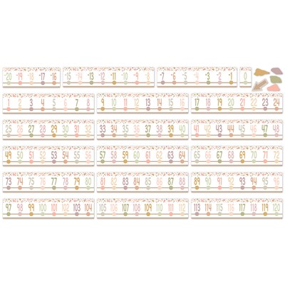 Teacher Created Resources® Terrazzo Tones Number Line (-20 to +120) Bulletin Board Set, 24 Pieces (T