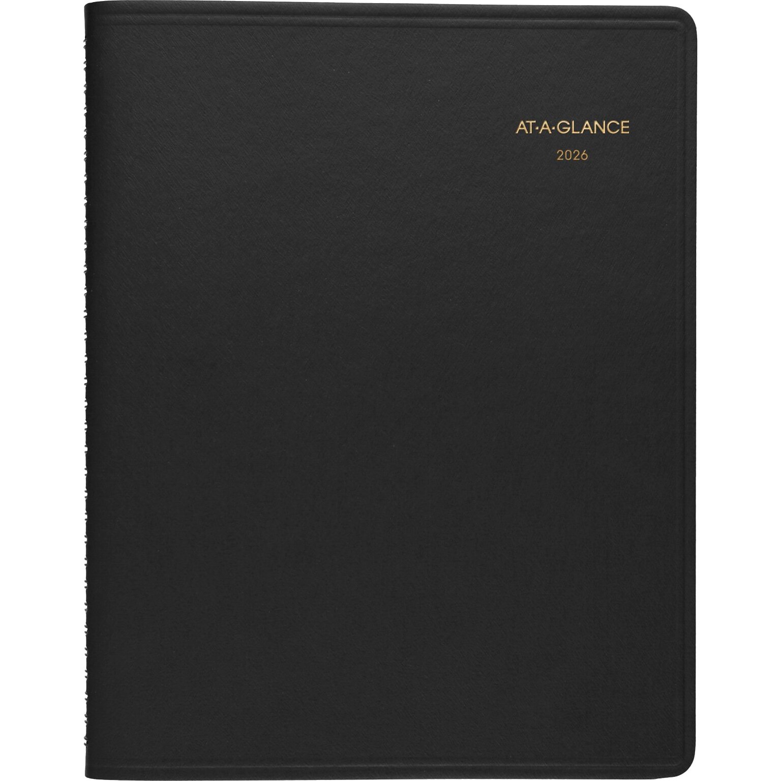 2026 AT-A-GLANCE 8.25 x 11 Weekly Appointment Book, Faux Leather Cover, Black (70-950-05-26)