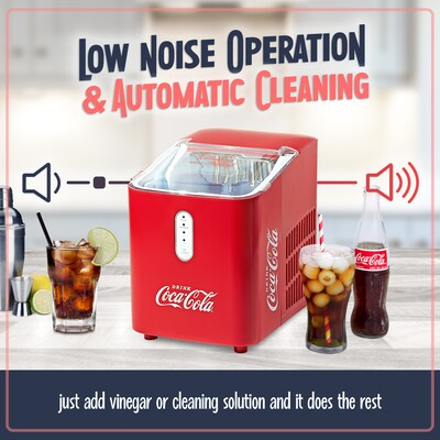 Coca-Cola Countertop Ice Maker, Plastic (CKICEBSC26CR)