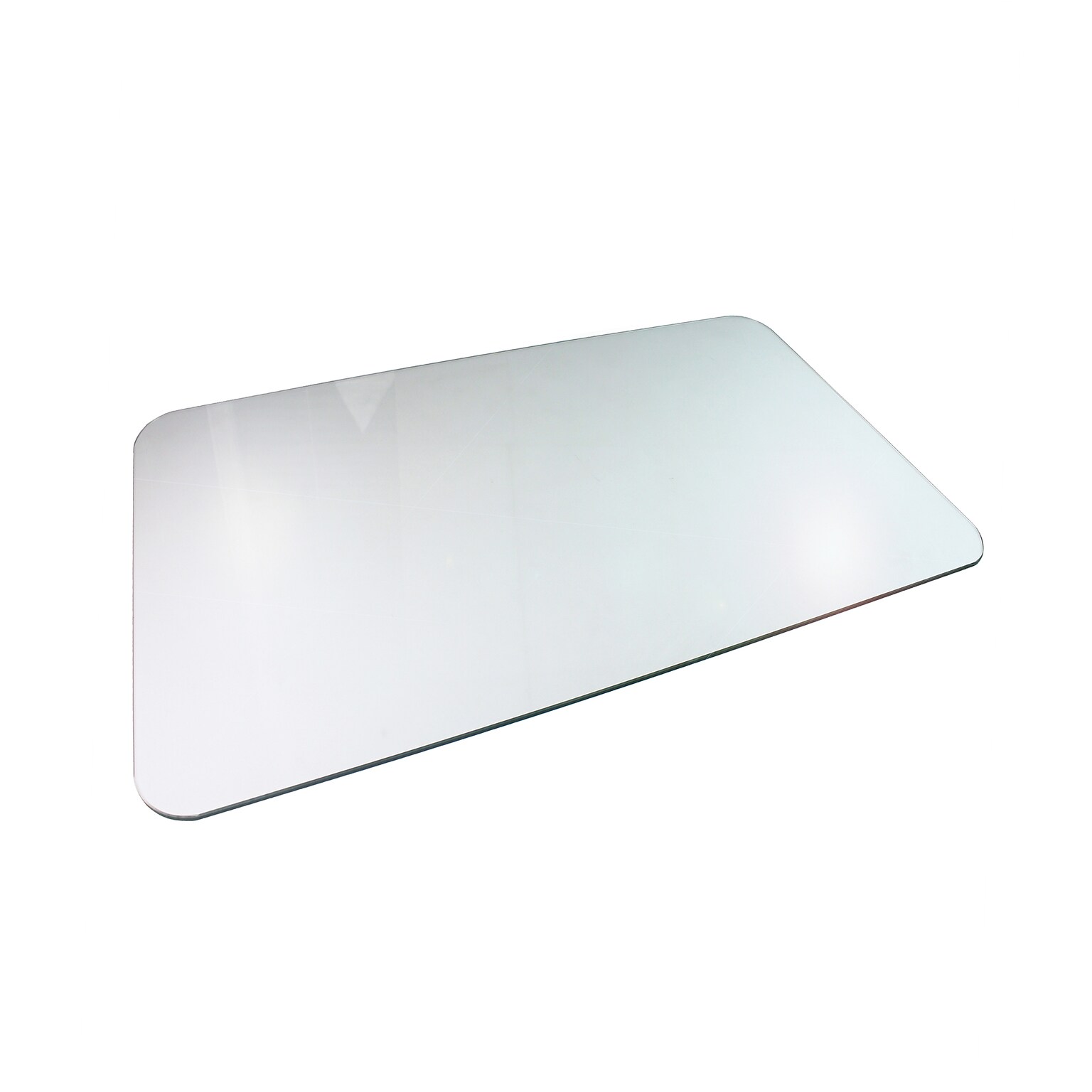 Floortex Cleartex Glaciermat Carpet & Hard Floor Chair Mat, 36 x 48, Crystal Clear Glass (FC123648EG)