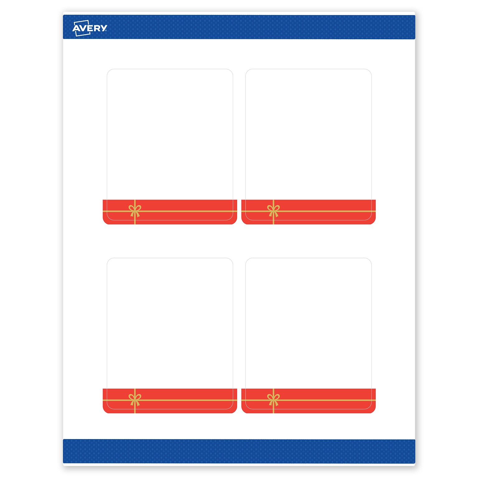 Avery Rectangle Multipurpose Labels, 4 x 3-1/3, White, 40/Pack (19479370549)