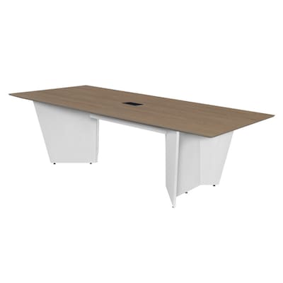 Regency Array 72W x 36D Conference Table with Grommet, Noble Oak/White (ACT7236NOWH)