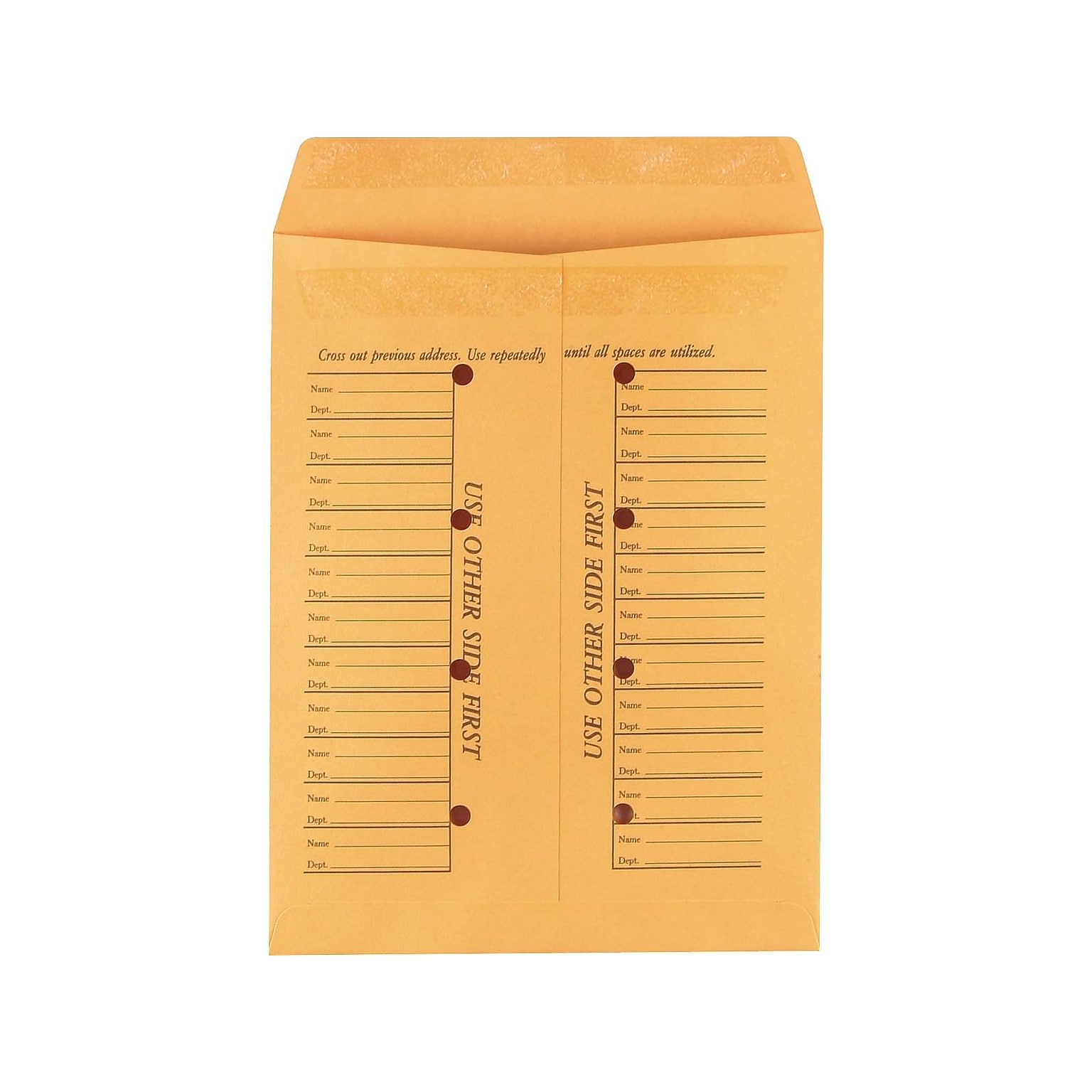 Staples Adhesive Inter-Departmental Envelopes, 10 × 13, Brown Kraft, Self-Adhesive Closure, 100/Box