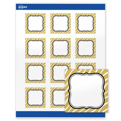 Avery Square Laser/Inkjet Multipurpose Labels, 2 x 2, White, 120/Pack (19479370988)