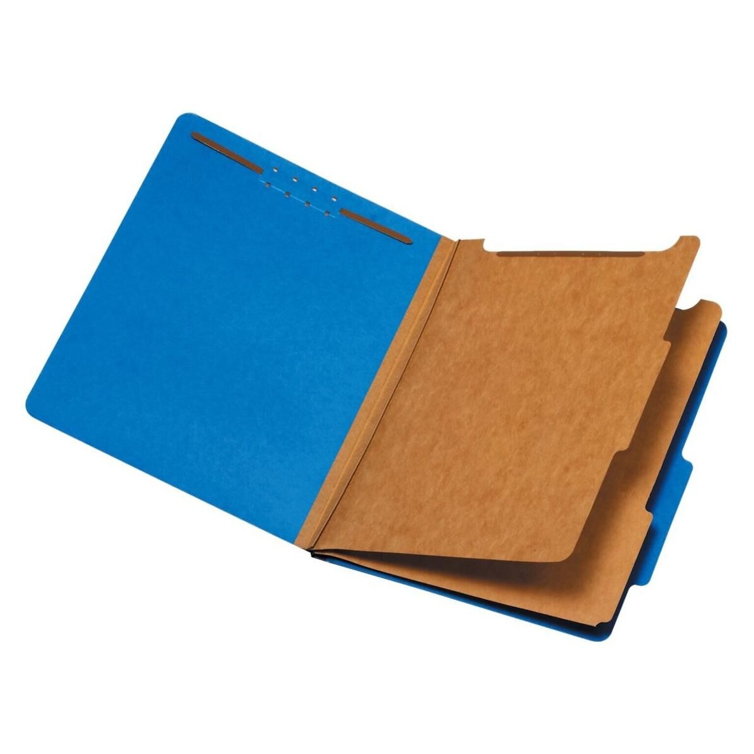 Pendaflex Pressboard Classification Folder, 2-Dividers, 2 1/2 Expansion, Letter Size, Dark Blue, 10/Box (24132P)