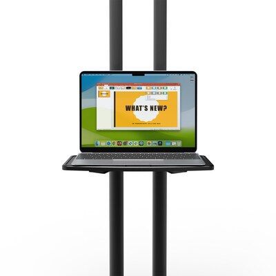 Kanto MTM70PL Height Adjustable Rolling TV Stand for 40" - 70" TVs and Interactive Displays, Black