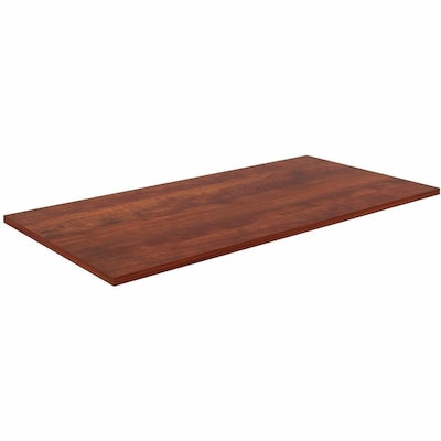 Lorell 59.9”W x 29.5”D 1” Thickness Rectangle Table Top, Melamine, Cherry (LLR16263)