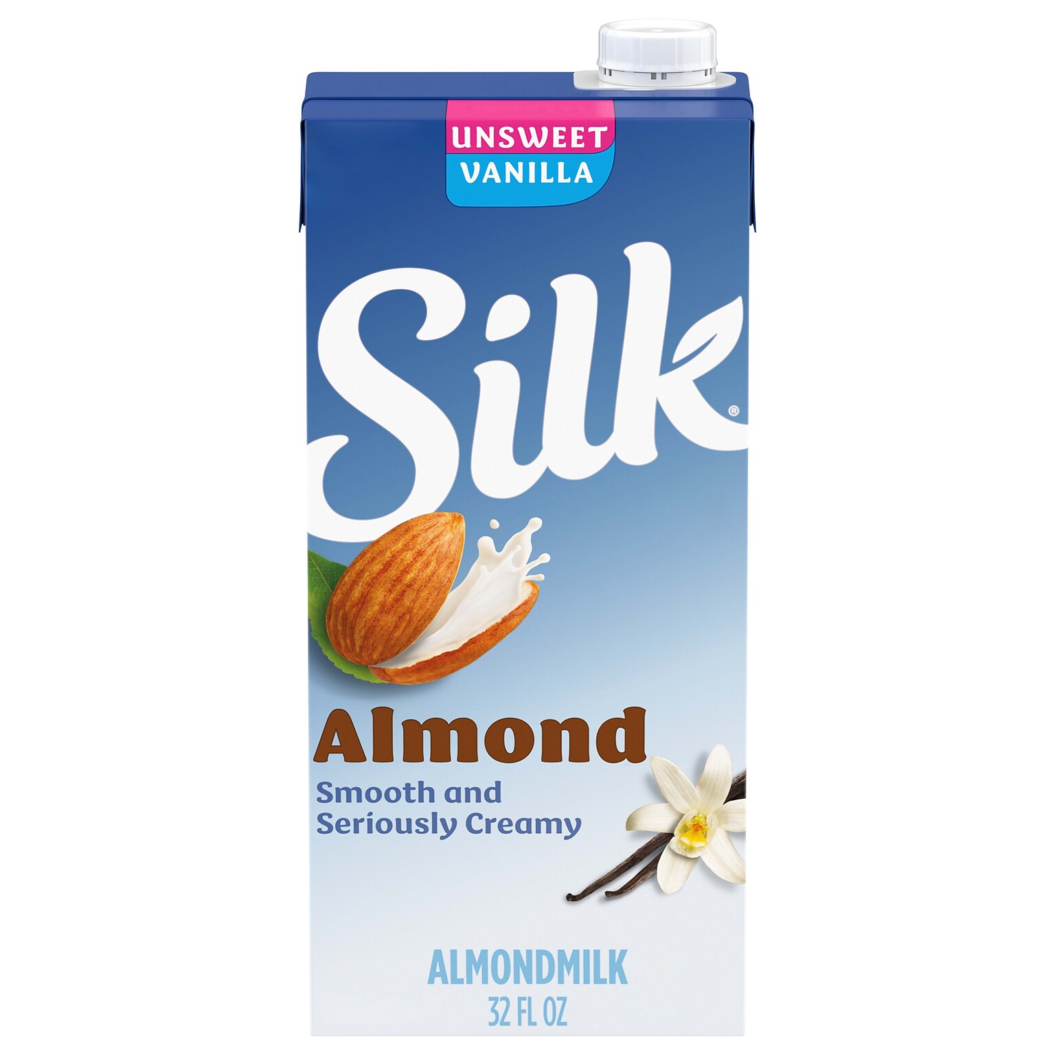 Silk Unsweetened Vanilla Almond Milk, 32oz. (443869)
