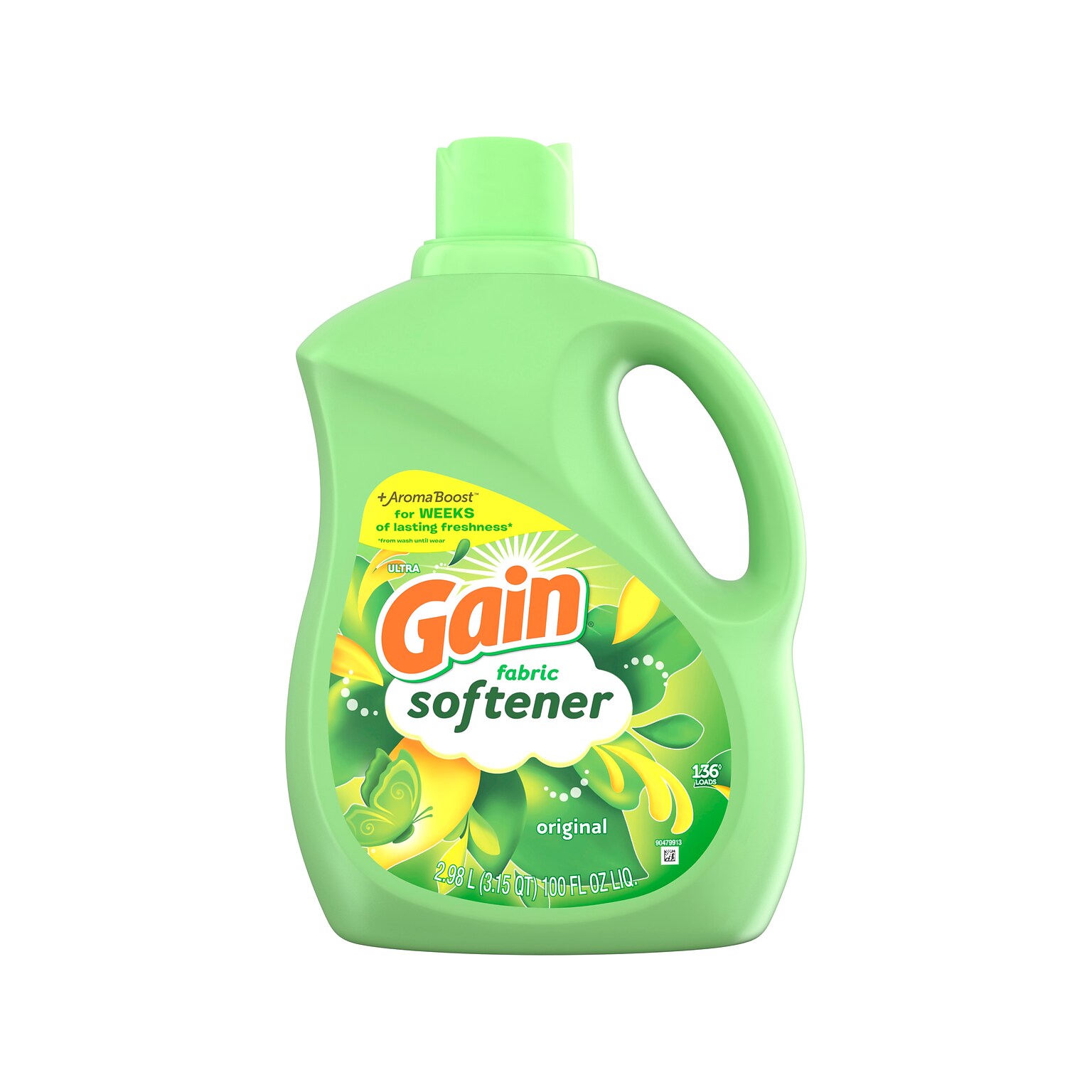 Gain Fabric Softener, Original, 136 Loads, 100 fl. oz. (10089) | Quill.com