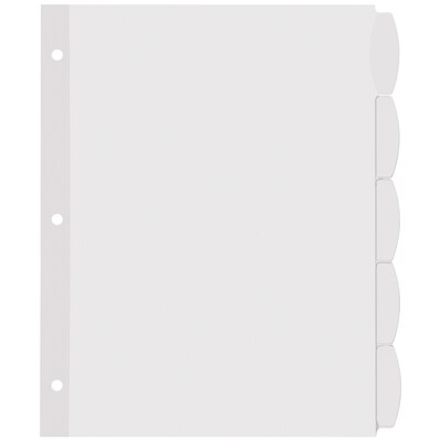 Avery Big Tab Printable Paper Dividers with White Labels, 5 Tabs, 20 Sets/Pack (11434)