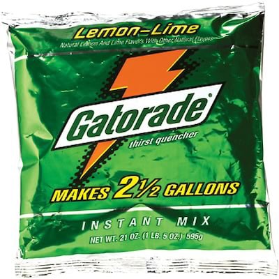 Gatorade®  Powdered Drink Mixes;  Makes 2-1/2 Gallons, Lemon-Lime
