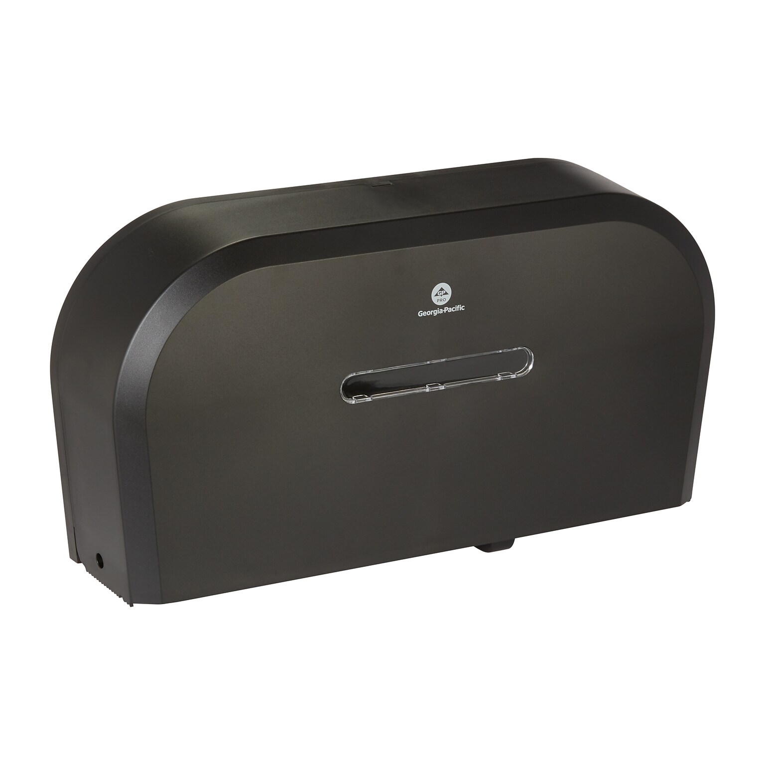 Georgia-Pacific Jumbo Jr. Dual-Roll Toilet Paper Dispenser, Black (59210)
