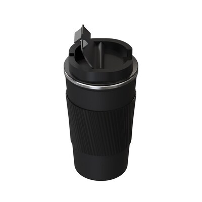 Outdoors Professional Stainless Steel Double-Walled Vacuum Insulated Coffee Cup, 17.2 oz., Black (OUTD9447)