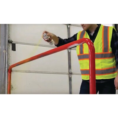Rust-Oleum Industrial Choice 1600 System Multi-Purpose Enamel Spray Paint, 12 oz. Can, Flat Safety Red, 6/Carton (RST1660830)