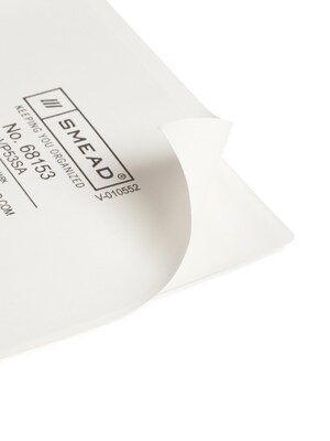Smead® Self-Adhesive Poly Pockets, Index Card Size (5-5/16" W x 3-5/8" H), Clear, 100/Bx (68153)