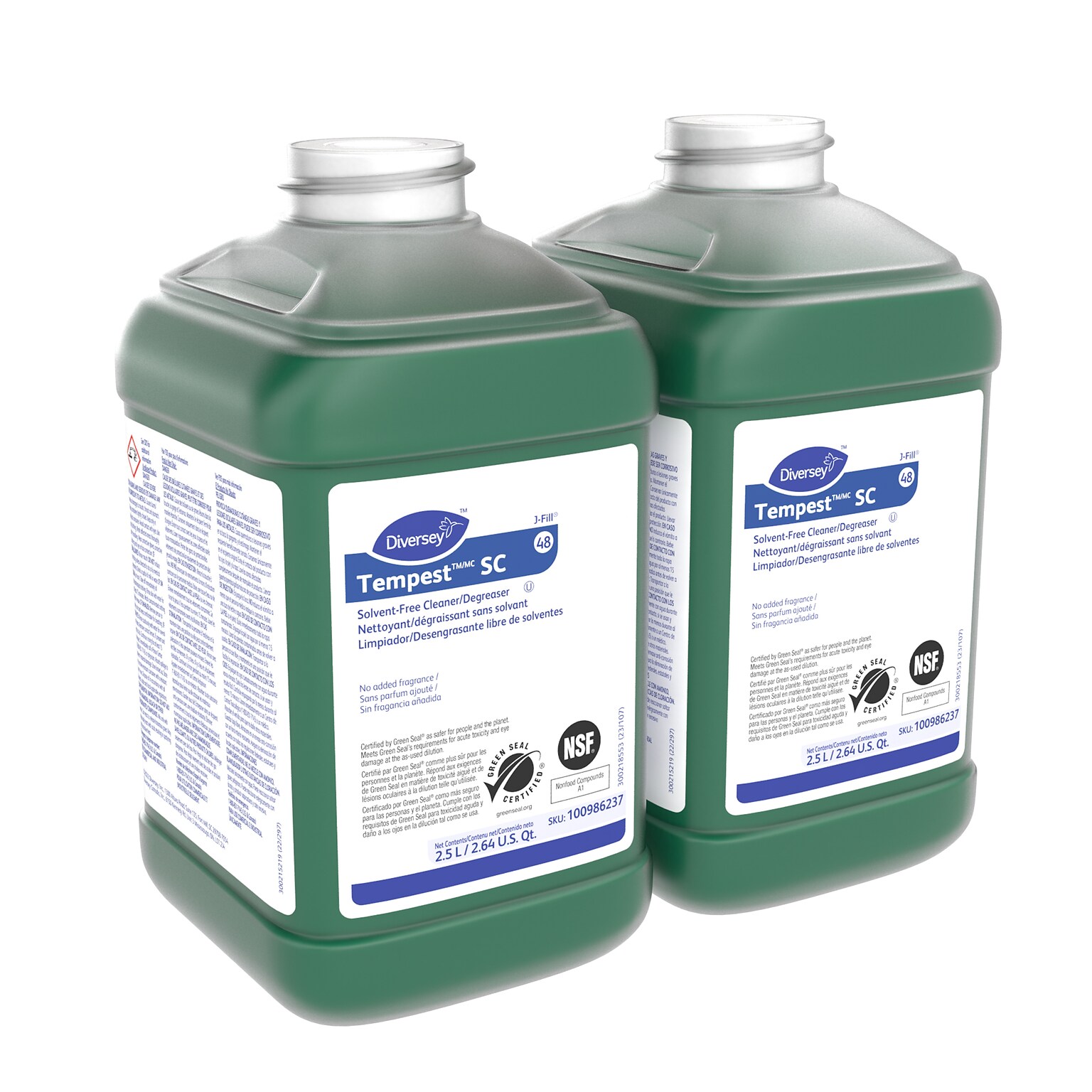 Diversey Tempest SC Solvent-Free Cleaner & Degreaser, 2.5L, 2/Carton (100986237)