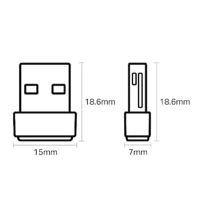 TP-LINK AC600 Dual Band USB Wireless Adapter (Archer T2U Nano)