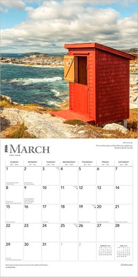 2026 BrownTrout Outhouses 12" x 12" Monthly Wall Calendar (9798330705030)
