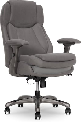 La-Z-Boy Noelin Ergonomic Fabric Swivel Task Chair, Gray (52703-GRY)