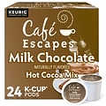 Cafe Escapes Milk Chocolate Hot Cocoa Mix, Keurig® K-Cup® Pods, 24/Box (6801)