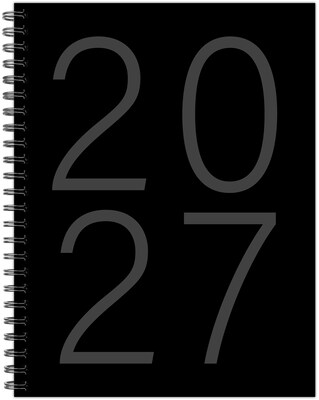 2027 Willow Creek 6.5 x 8.5 Calendar Year Weekly & Monthly Standard Planner, Black (66096)