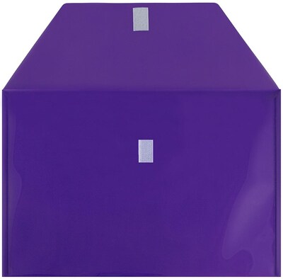 JAM Paper Premium Plastic Document File, Legal, Purple, 3/Pack (235827779X3)