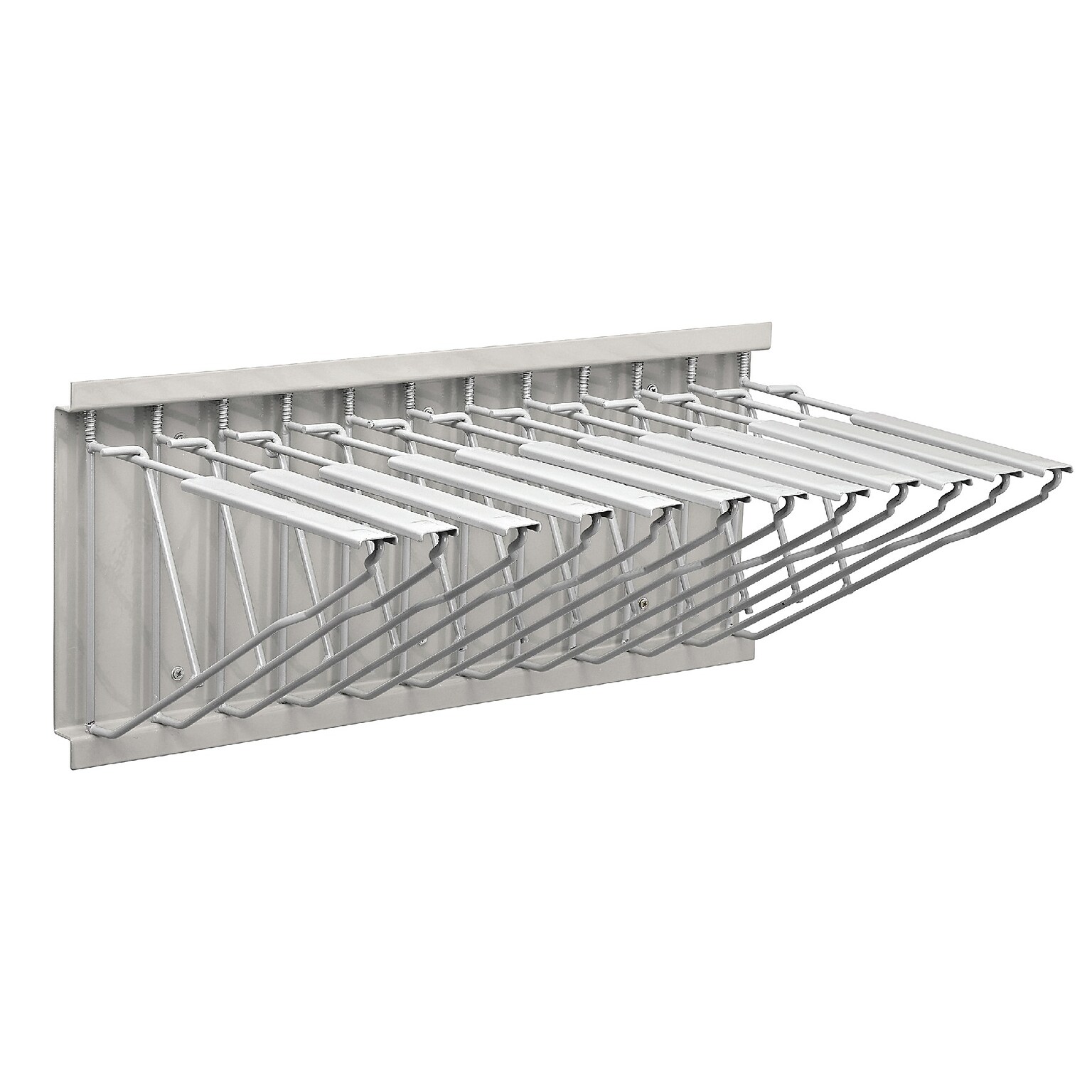 AdirOffice Steel Blueprint Large File Storage Pivot Wall Rack, Gray (617-KIT1)