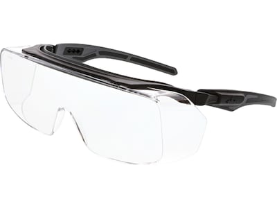 MCR Safety Klondike OTG Anti-Fog Safety Glasses, Over the Glasses, Clear Lens (OG210PF)