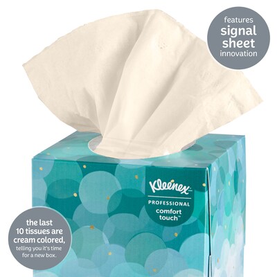 Kleenex Boutique Standard Facial Tissues, 2-Ply, 90 Sheets/Box, 6/Pack (21271)