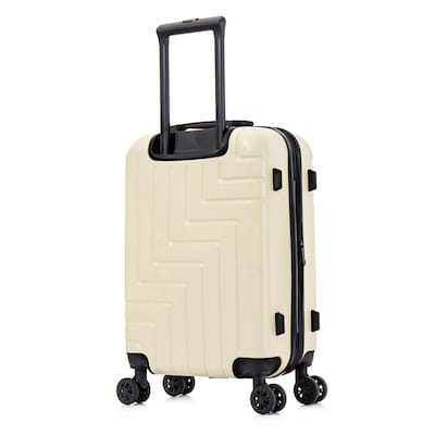 DUKAP Zahav 22.04" Hardside Carry-On Suitcase, 4-Wheeled Spinner, TSA Checkpoint Friendly, Sand (DKZAH00S-SAN)