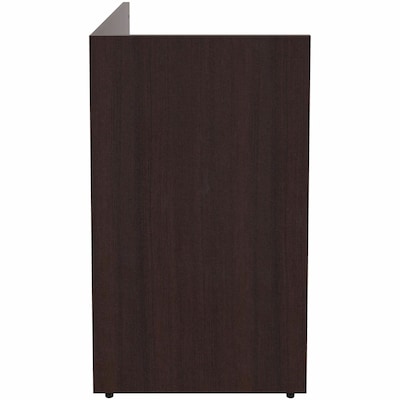 Lorell Essentials 42"W Desk Return, Espresso (LLR18309)