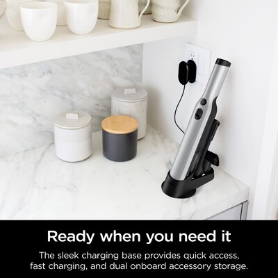 Shark WANDVAC Cordless Handheld Vacuum with Charging Dock, Bagless, Black/Silver (WV201WH)