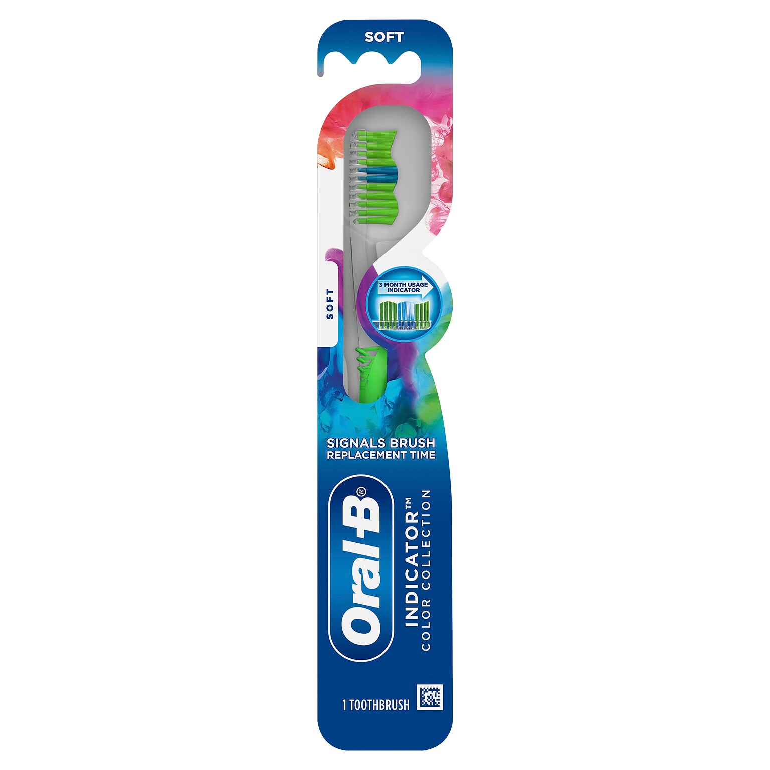 Oral-B Manual Indicator Contour Clean Soft Bristle Toothbrush, Each (80200)