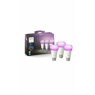 Philips Hue 60W Equivalent E26 LED Smart Bulb, White And Color Ambiance, 3/Pk (562785)