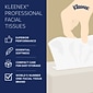 Kleenex Professional Standard Facial Tissue, 2-Ply, White, 125 Sheets/Box, 12 Boxes/Carton (03076)