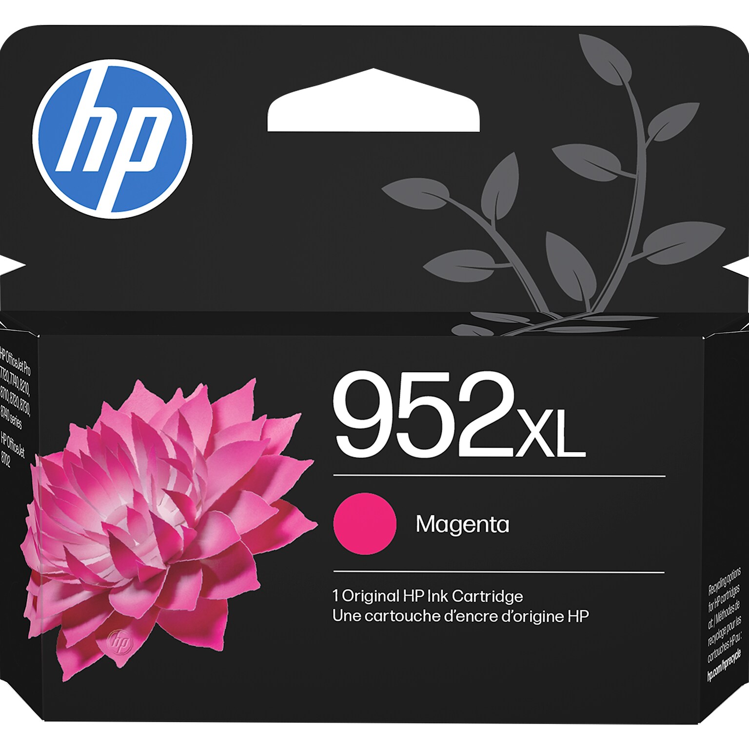 HP 952XL Magenta High Yield Ink Cartridge, Prints Up to 1,450 Pages (L0S64AN#140)