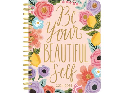2024-2025 Plato Bonnie Marcus OFFICIAL 6 x 7.75 Academic & Calendar Weekly Planner, Paperboard Cover, Multicolor