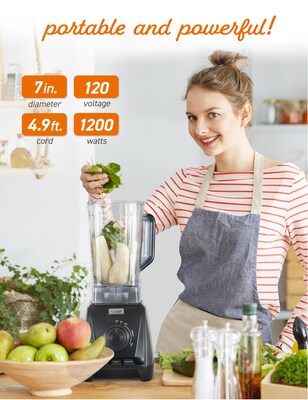 Commercial Chef 1.5L High Power Blender, Black (CHB50MB)